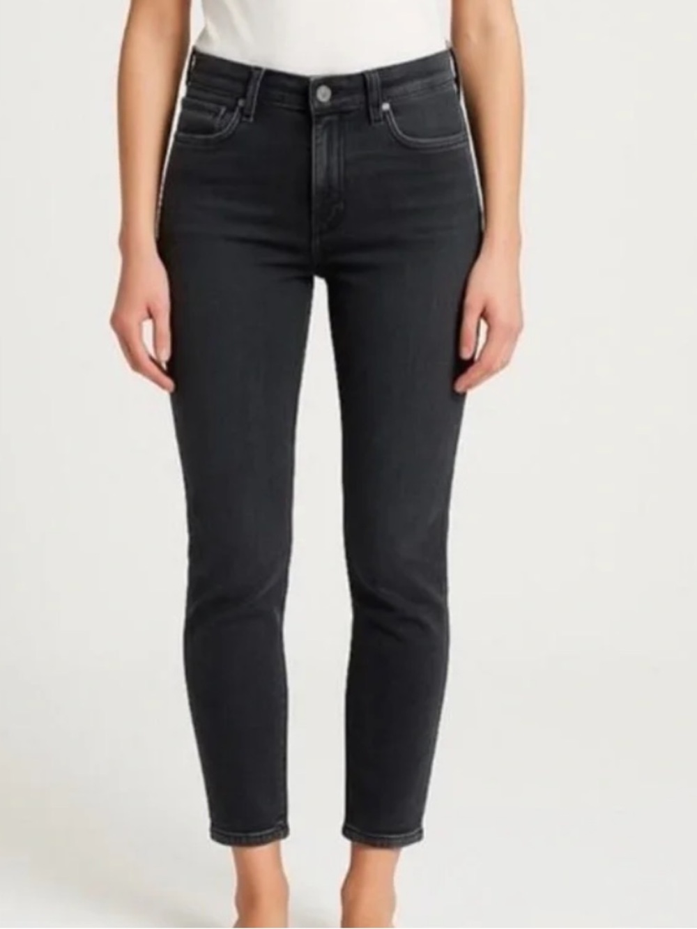 CLOSED MADE IN ITALY WOMEN’S DARK GRAY BLACK BAKER ANKLE JEANS CANADIAN JEANS 28